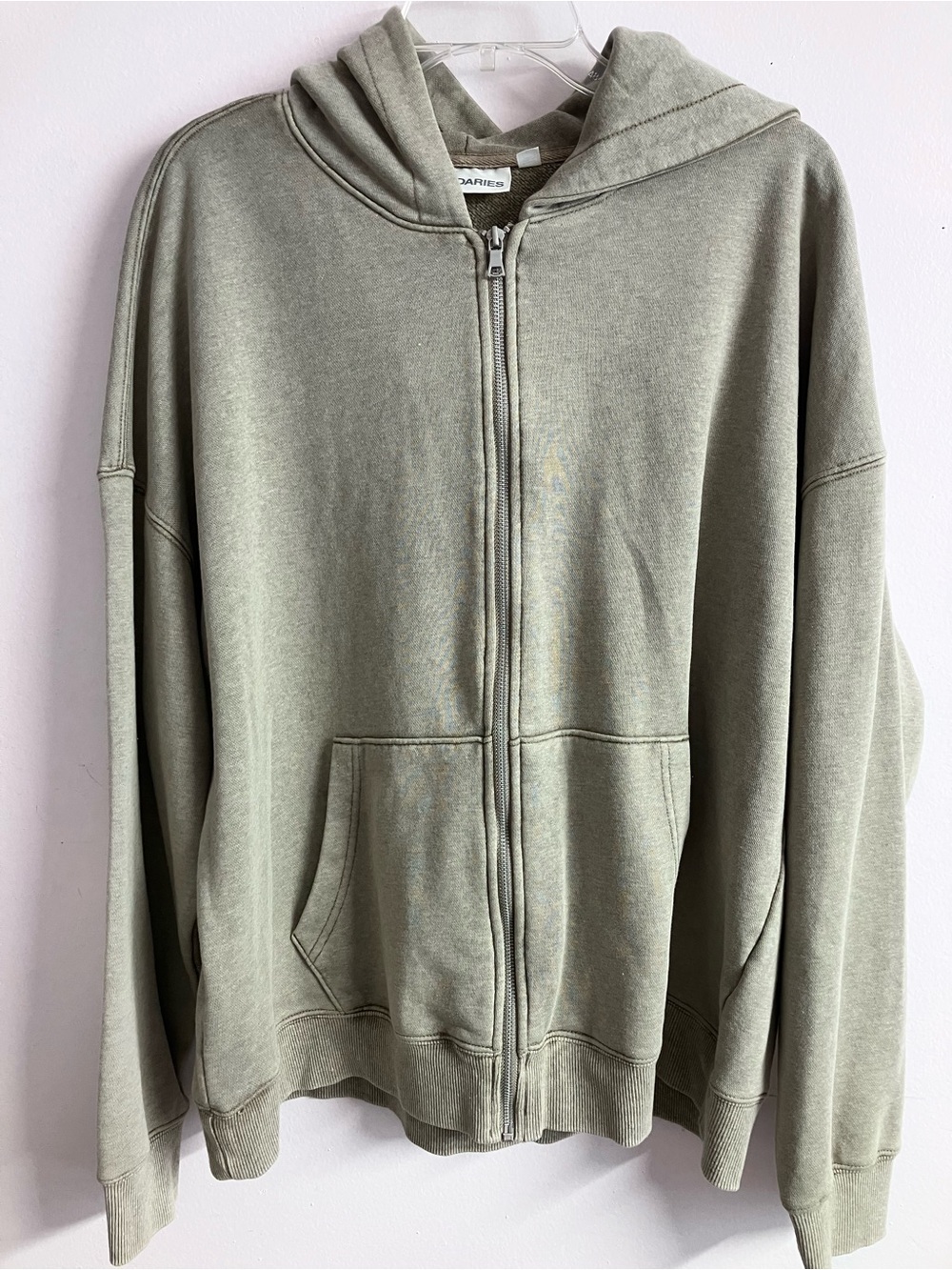 Men’s Zip Front Hoodie, Large, “Brown Savannah”, NWT